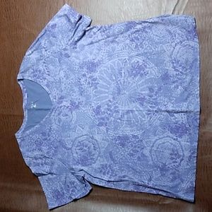 Catherines Women's Plus Size 0X Petite 14/16WP Purple Short Sleeve T-shirt